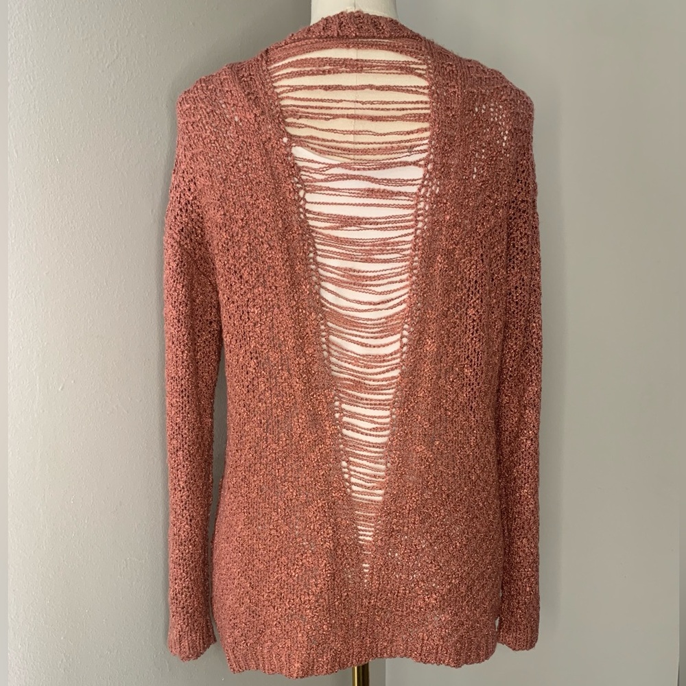 Taylor & Sage Women's Deep Mango V-Neck Knitted Sweater